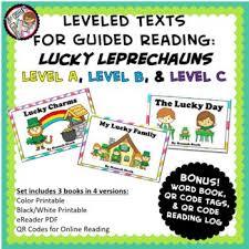 Printable Kindergarten Leveled Books St Patrick S Day Levels A B C Teaching Kindergarten Reading Recovery Leveled Books