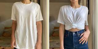 To finish, turn your shirt inside out, fold over and pin the raw hem, and sew the hem with a straight stitch. Exactly How To Tie A Shirt Knot 5 Different Ways To Tie A Shirt