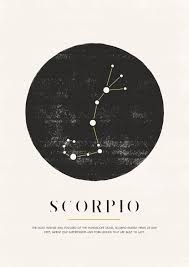 Scorpio Art Print Astrology Zodiak Sign Constellation Print Scorpion 24x36 20x30 18x27 11x17 Home Decor Gift Scorpio Art Scorpio Sign Scorpio Horoscope