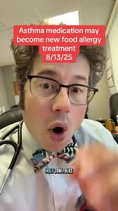 An asthma medication may be able to treat food allergies. #food #allergies  #doctor