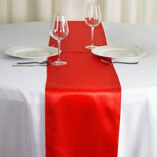 12 X108 Navy Blue Satin Table Runner Table Runners Red Tablecloth Banquet Decorations