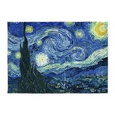 Van Gogh Starry Night 5 X7 Area Rug By Teyes Cafepress In 2021 Van Gogh Wallpaper Art Wallpaper Painting Wallpaper