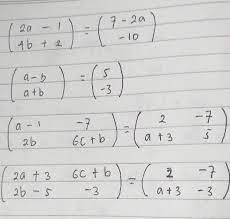 We did not find results for: Tentukan Nilai A B Dan C Dari Kesamaan Kesamaan Matriks Berikut Tolong Bantuin Jawab Ya Sangat Brainly Co Id