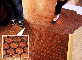 Www.diypennyfloor.co.uk for my guide on how to install your very own penny floor. Cents And Sensibility How To Install A Copper Penny Floor Penny Floor Penny Tile Floors Flooring