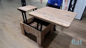 We have stunningly designed furniture that serve as coffee tables that can be easily lifted to lap level dining. Projects Flat Table Transformer 2 In 1 Coffee And Dining Table Youtube