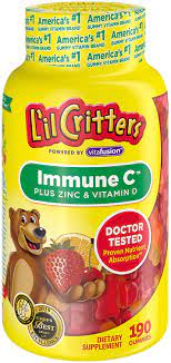 Supplements should not be taken as a substitute for a varied diet. Amazon Com Lil Critters Kids Immune C Gummy Supplement Vitamins C D3 Zinc For Immune Support 60 Or 120mg Vitamin C Per Serving 190 Count 95 190 Day Supply From America S No 1