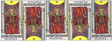 The justice card in a reading is one of the more 'feared' cards in the deck.while this can be true, as justice does symbolize in some forms the legal system or the fine tuning of business; Love Tarot And The Justice Card