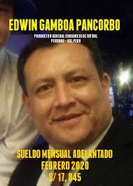 Edwin Gamboa fue el Gerente de Marketing en la primera gestión de la AT de  los Leguía. Actualmente es productor general del Consorcio del Fútbol  Peruano (MediaNetworks
