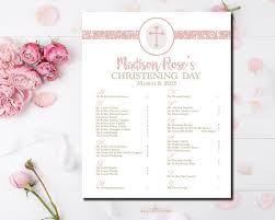 Baptism Table Seating Chart Christening Seating Board Pink