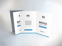 A4 Bifold Brochure Mockup Template Psd Graphic By Dendysign Creative Fabrica In 2020 Brochures Mockups Mockup Template Brochure