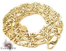 This necklace is chained in 18 karat yellow gold. 18k Gold Italy Elegant Chain 20 Inches 4mm 31 2 Grams Mens Gold Yellow Gold 18k