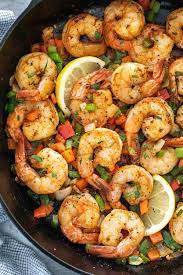 Spicy Cajun Shrimp Skillet Jessica Gavin Recipe In 2021 Skillet Shrimp Sauteed Vegetables Cajun Shrimp
