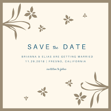 Wedding save the date card. Free Printable Custom Save The Date Invitation Templates Canva