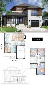 Decouvrez Le Plan 3470 Lindsay Qui Vous Plaira Pour Ses 3 4 Chambres Et Son Style Contemporain Zen House Blueprints New House Plans Bungalow House Design