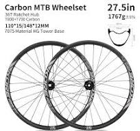 Juego de ruedas de carbono KORE para bicicleta de montaña, 27,5 pulgadas, 28H, 30/36mm, Boost 36T, trinquete HG/XD/MS, neumático sin cámara, ...