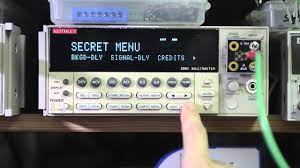 Secret menu in Keithley 2001 DMM (A firmware) - YouTube