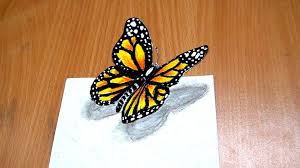 Creation step by step pencil drawing. 3d Butterfly Art Easy Butterfly Drawing Butterfly Drawing 3d Butterfly Art