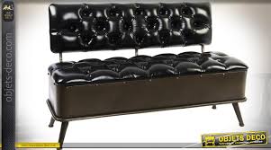 15 résultats pour 'banquette cuir'. Banquette Canape De Style Vintage En Metal Et Simili Cuir Noir 120 Cm