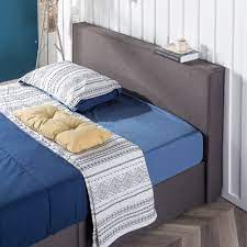 Full size platform bed platform bed frame upholstered platform bed bed bath & beyond yellow bedding grey bedding luxury bedding bedding upholstered low profile platform bed. Priage By Zinus Dark Grey Upholstered Platform Bed Frame With Storage Overstock 32038789