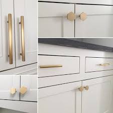 This Brass Hex Cabinet Hardware From Cb2 Is Exactly The Finishing Touch I Was Looking For And L Brass Kitchen Hardware Cabinet Hardware Emtek Cabinet Hardware