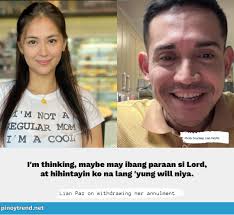 LIAN PAZ, UMATRAS NA SA PAGSUSULONG NA MA-ANNUL ANG KASAL NILA NI PAOLO  CONTIS. Ibinunyag ng dating EB Babe member na si Lian Paz ang dahilan kung  bakit siya sumuko sa pagtutulak