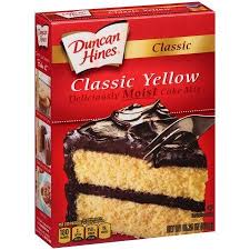 Duncan Hines Classic Yellow Deliciously Moist Cake Mix 15 25 Oz Walmart Com Yellow Cake Mix Recipes Duncan Hines Cake Cake Mix Recipes