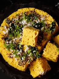 It is made with a fermented batter derived from rice and split urad dal. Khaman Dhokla Khaman Recipe Dassana S Veg Recipes
