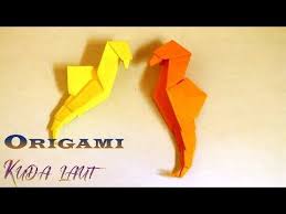 Cara Buat Origami Kuda Laut Origami Seahorse Instructions Youtube Di 2020 Origami Kuda Laut Pemandangan