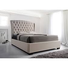 3 open compartments in low profile footboard. Transitional Upholstered King Elegant Curving Headboard And Footboard 1pc Bed Furniture Gray Walmart Com Walmart Com