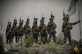 The badri 313 unit, a component of the special forces of the fundamentalists, it is a symbol of the sophistication of the new regime. Taliban Fighters Pose In Stolen Us Military Gear For Chilling Isis Style Graduation Photo