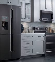 Samsung Black Stainless Steel Appliances Google Search Black Appliances Kitchen White Kitchen Black Appliances Kitchen Plans