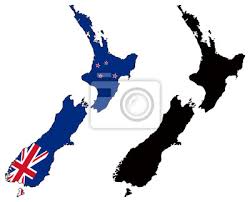Km²) oraz szereg okolicznych wysepek, z których największa jest stewart. Mapa Wektorowa I Flaga Nowej Zelandii Fototapeta Fototapety Oceania Nowa Zelandia Godlo Myloview Pl