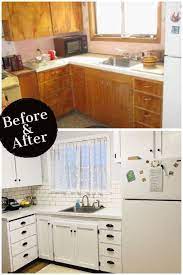 Budget Kitchen Remodel How I Remodeled My Small Kitchen For Less Than 400 Pretty As Peonies Budget Kitchen Remodel Kitchen Design Small Kitchen Decor Inspiration