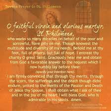 St Philomena Novena Prayers Novenas Catholic Catholic Doctrine