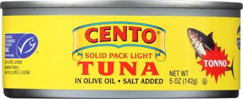 Cento Solid Packed Light Tuna In Pure Olive Oil 5 Oz In 2020 Pure Olive Oil Pure Products Canned Food