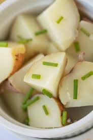 Add chicken broth to the pot. Instant Pot Whole Red Potatoes Perfect Texture Clean Eating Kitchen