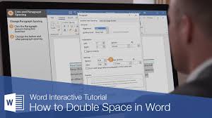 Almost all word processors out there (including microsoft word) leave less than double space between lines by default. How To Double Space In Word Customguide