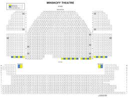 minskoff theatre seating map theatre theater seating