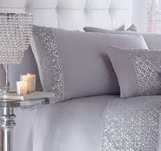 ： black, charcoal, cream furniture & diy, bedding, bedding sets & duvet covers ,luxurious sequin duvet cover set single. Shimmer Sequin Diamante White Or Silver Duvet Quilt Cover Set Bed Linen Bedding Duvet Covers Bedding Sets Home Garden