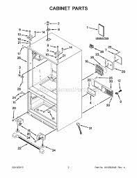 Kitchenaid french door refrigerator parts diagram. Kitchenaid Refrigerator Kfis20xvms11 Ereplacementparts Com