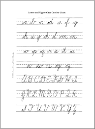 Cursive Letters A Z For Print Cursive Letters A Z Misc