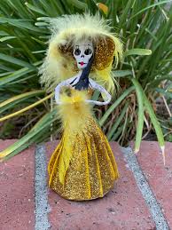 6 Catrina Paper Mache Day of the Dead Decor
