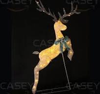 Outdoor Customized New Christmas Decoration 3D Large Deer LED Motif Lights