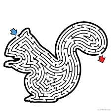 6,710 89 50 find the way out maze games. Puzzle Coloring Pages Squirrel Maze Puzzle Medium Hard Printable 2021 4974 Coloring4free Coloring4free Com