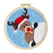 Taught by beth moriarty, author of deep south. Yamix Punch Needle Starter Kit Christmas Theme Diy Handcraft Embroidery Knitting Rug Punch Beginner Kit Latch Hook Kits With Punch Needle Colorful Yarn And Frame Christmas Elk Buy Online In Azerbaijan At