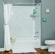 Flexstone 60 X32 X60 Elite 3 Panel Tub Kit At Menards Small Bathroom Solutions Bathroom Design Small Bathroom Solutions