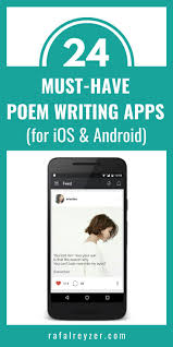 24 Must Have Poem Writing Apps For Ios Android Rafal Reyzer In 2020 Writing Poetry Writing Poems Writing