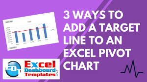 3 Ways To Add A Target Line To An Excel Pivot Chart