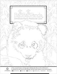 Download, print, and color illustrations of marine ecosystems and animals. Bye Bye Bao Bao Commemorative Coloring Page Smithsonian S National Zoo