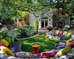 Houzz Circular Seating Outdoors Outdoor Design Beautiful Backyards Backyard Inspiration